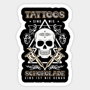 Tattoos In German Word - v1 Sticker